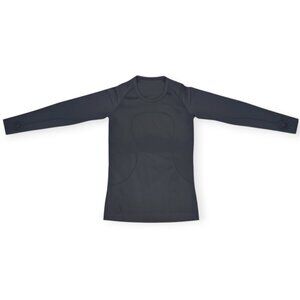 Lululemon Swiftly Tech 2.0 Long-Sleeve Top Black Stretch Size 6